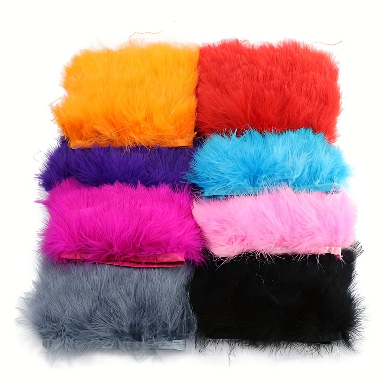 Fringe Ribbon Sewing - Fluffy Turkey Feathers Trim Fringe Ribbon