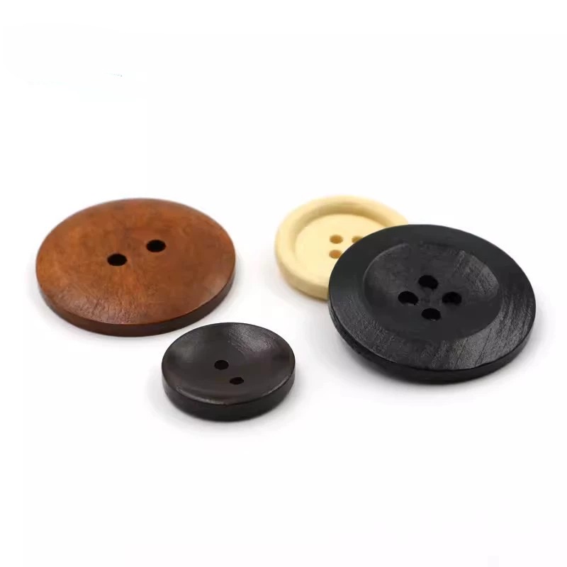 10pcs 18mm Round Wooden Button - Embellishments For Scrapbooking ulasan dan harga