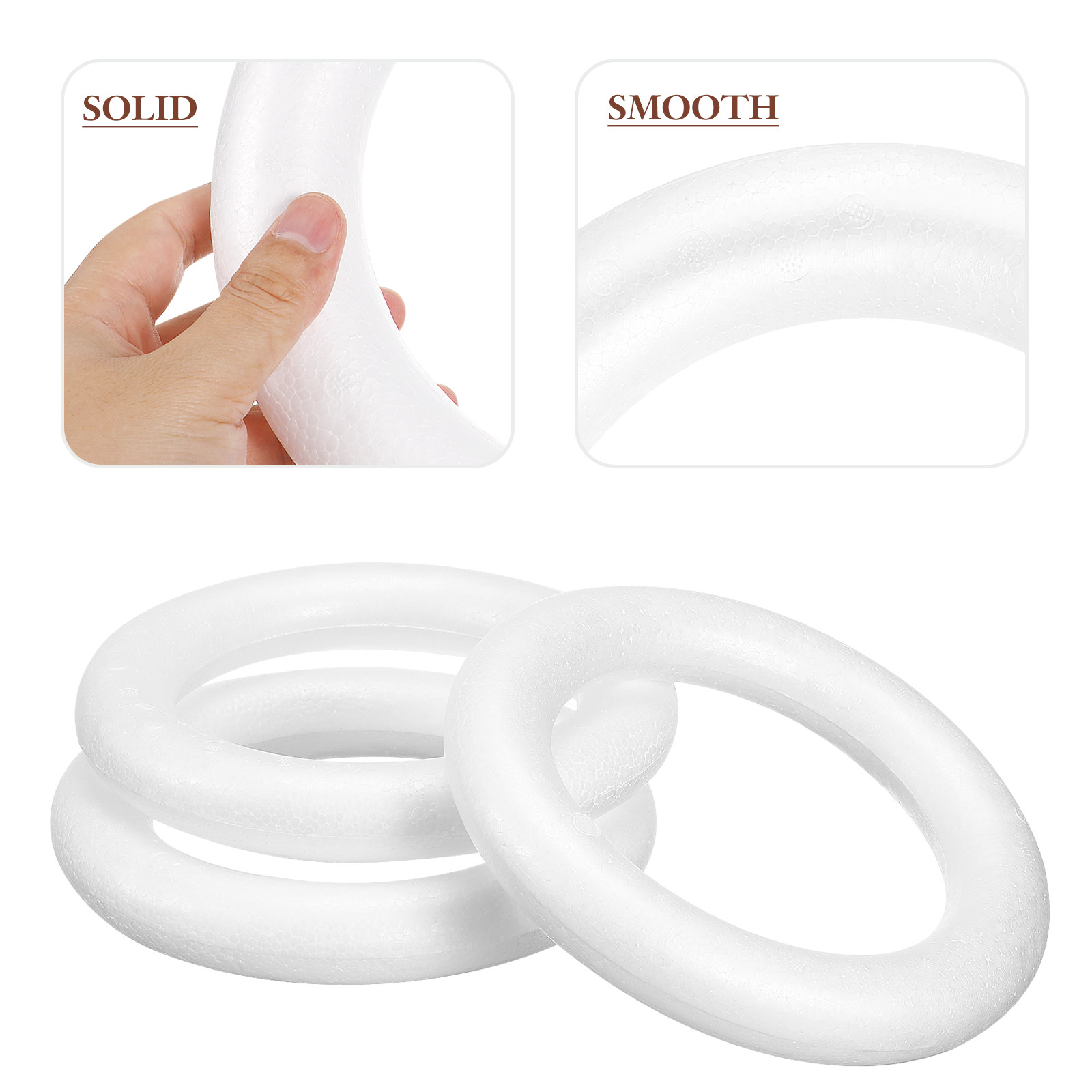 3Pcs Premium Foam Round Ring D - Craft Embellishments ulasan dan harga