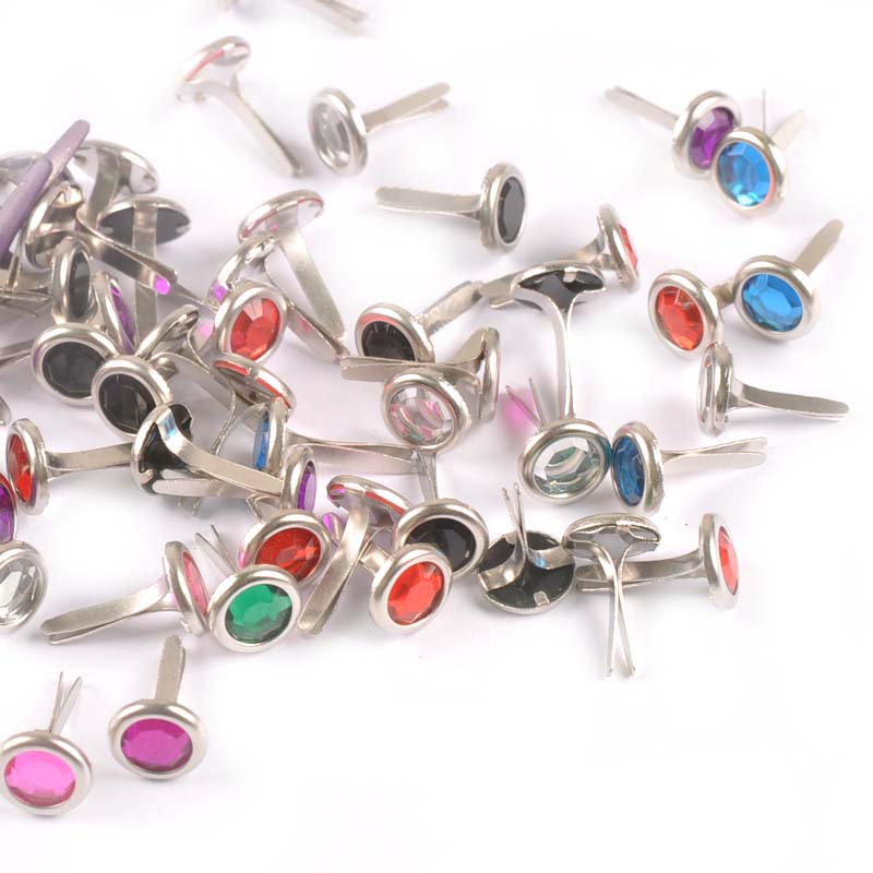 50pcs 8.5X15mm Mix Rhinestone  - Embellishments For Scrapbooking ulasan dan harga