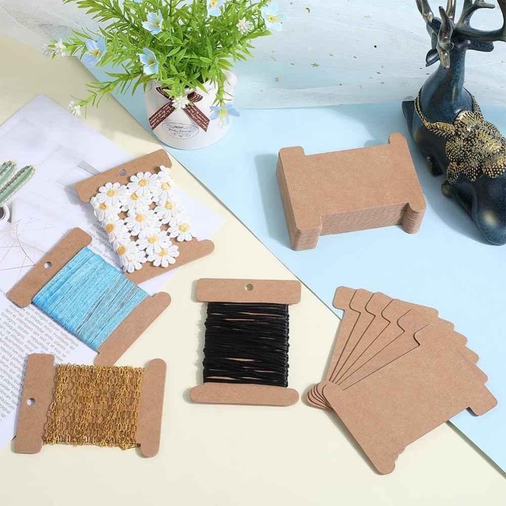 50Pcs Cardboard Spool Bulk Fla - Organza Ribbon Spool ulasan dan harga