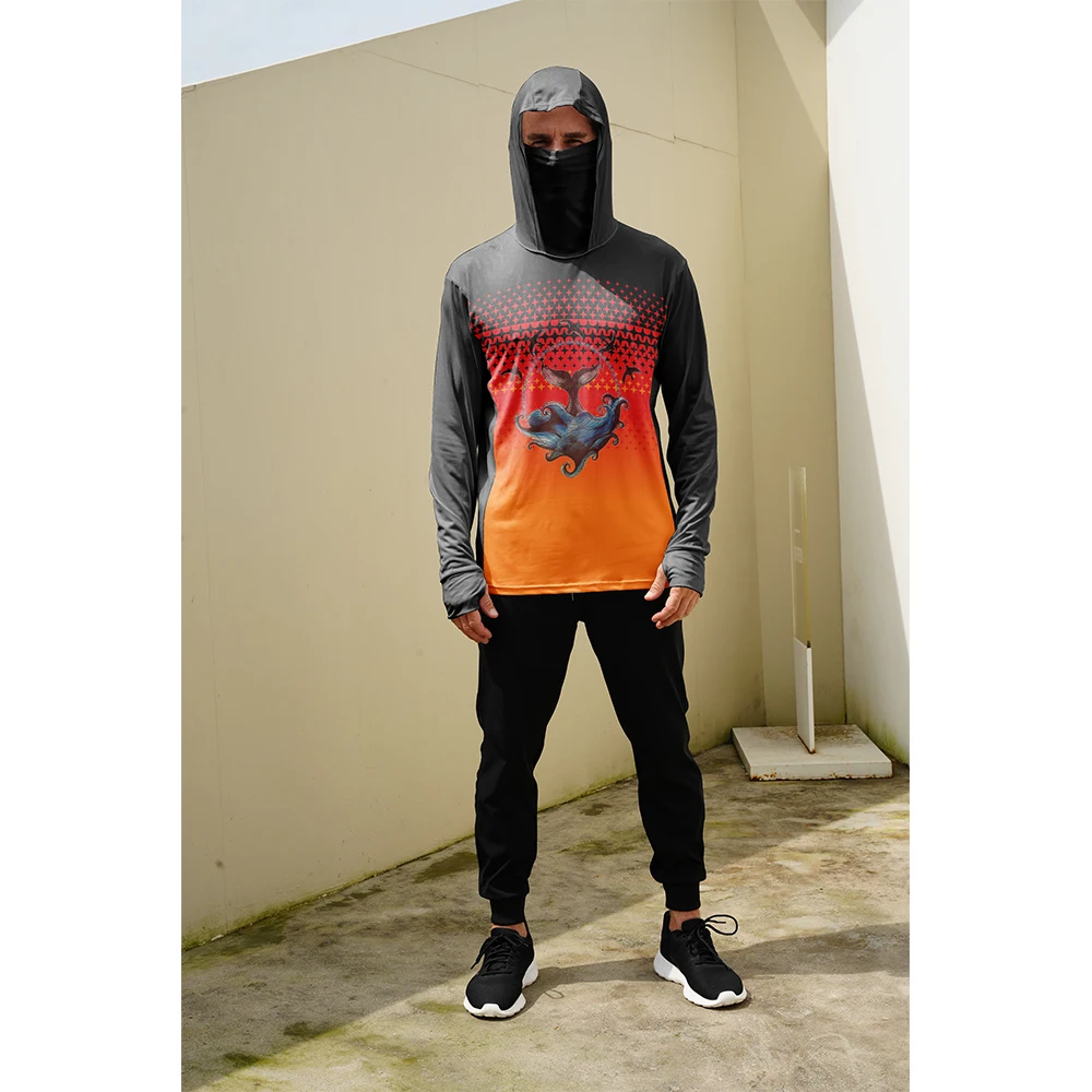 Fishing Shirts Men Sun Protect - Embellish Knit ulasan dan harga