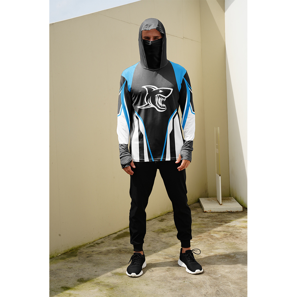 Fishing Shirts Men Sun Protect - Embellish Knit ulasan dan harga