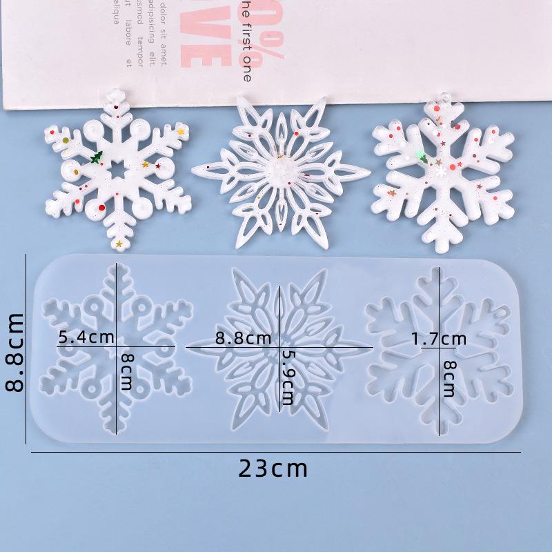 Christmas Hollow Snowflake Orn - Christmas Craft Embellishment ulasan dan harga
