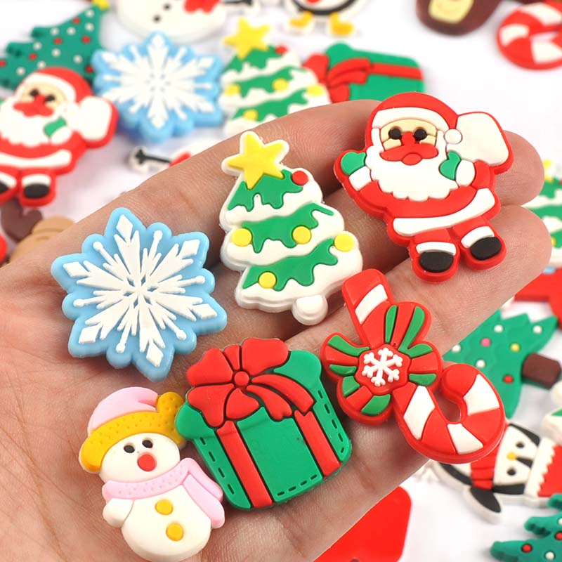20pcs 3-4cm Santa Claus/Pengui - Christmas Craft Embellishment ulasan dan harga