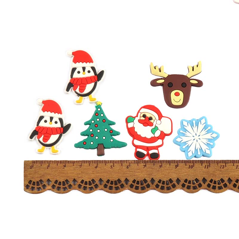 20pcs 3-4cm Santa Claus/Pengui - Christmas Craft Embellishment ulasan dan harga