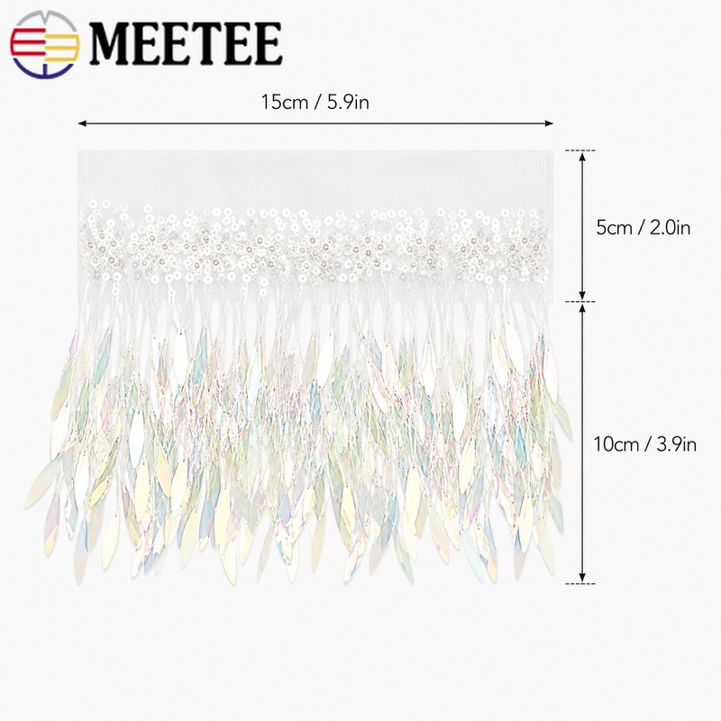 3/5/10Yards 15cm Mesh Tassels  - Fringe Ribbon Sewing ulasan dan harga