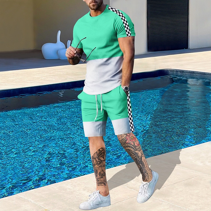 Men's Pattern Color Blocked 2- - Embellish Knit ulasan dan harga