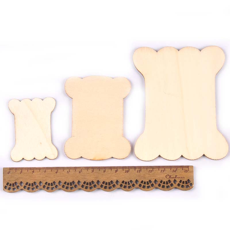 54/72/98mm Wooden Flat Bobbin  - Organza Ribbon Spool ulasan dan harga