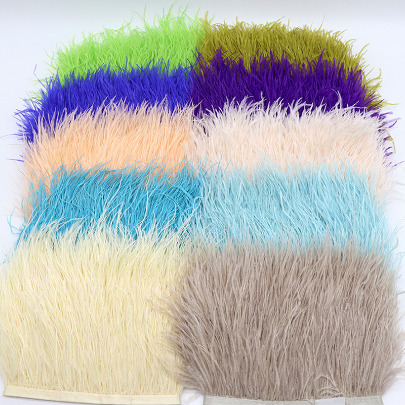 1M 8-10cm Black Ostrich Feathe - Feather Trim Marabou ulasan dan harga