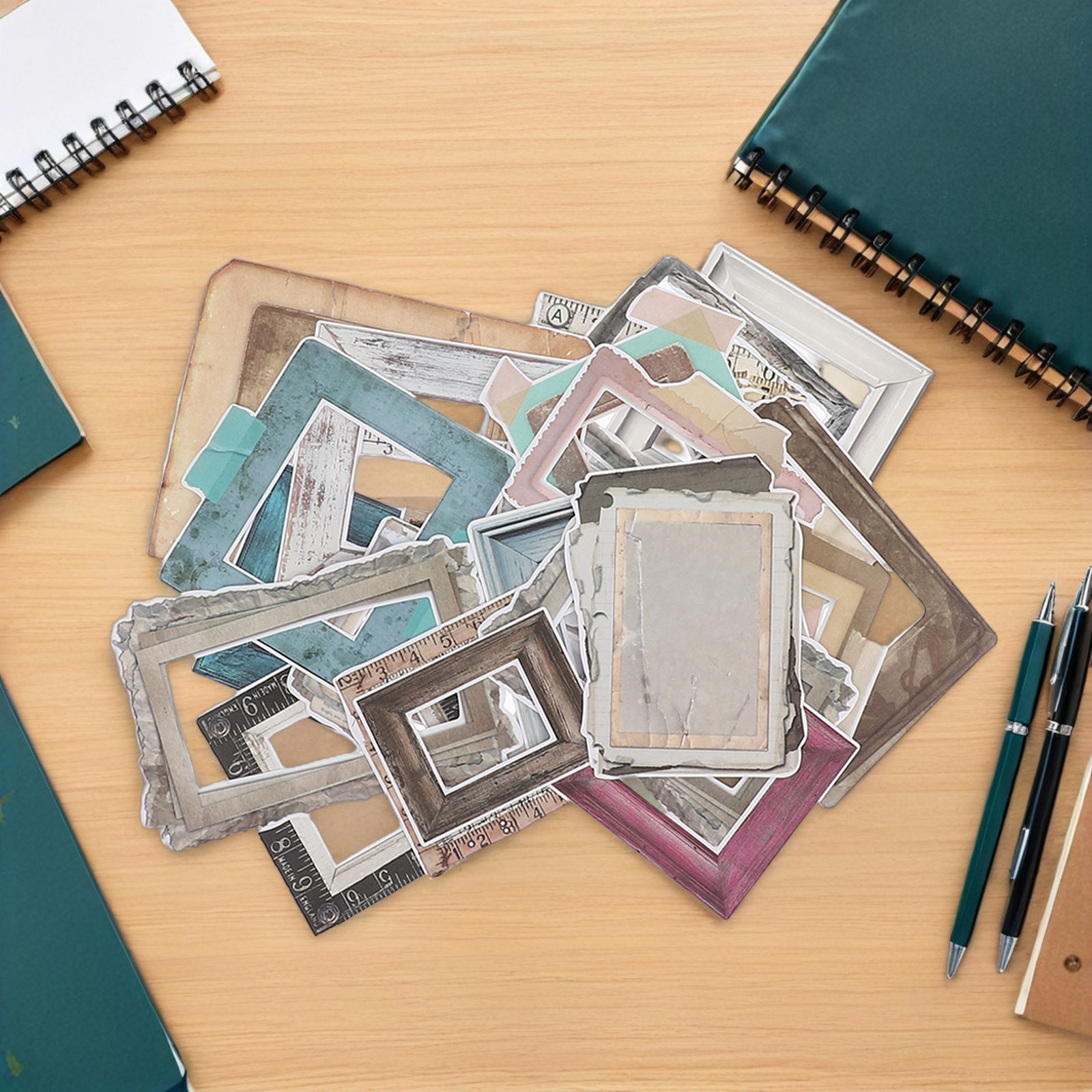 35Pcs Frame Stickers for Scrap - Embellishments For Scrapbooking ulasan dan harga