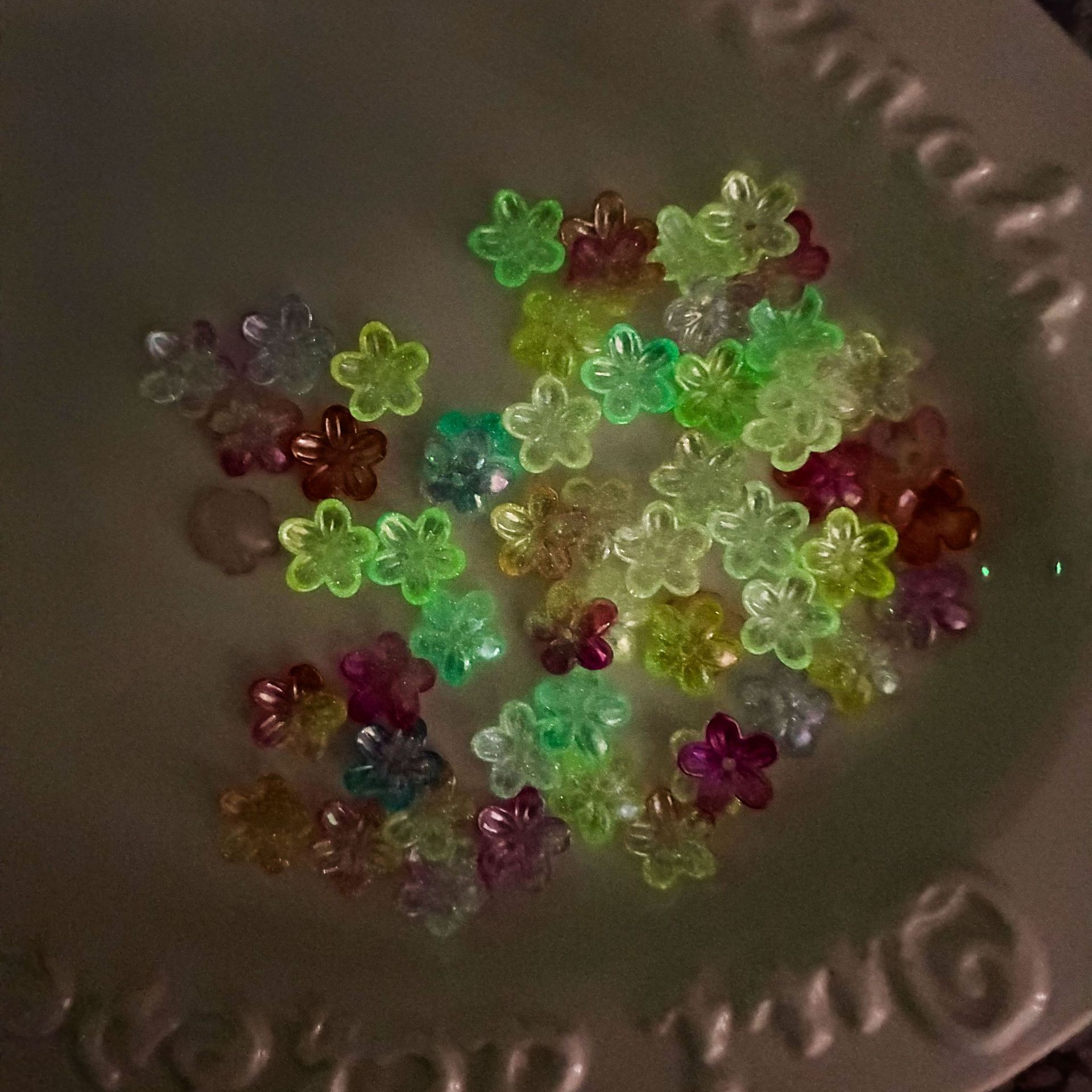 100Pcs/lot 12mm Colorful Lumin - Embellishment Crafts ulasan dan harga