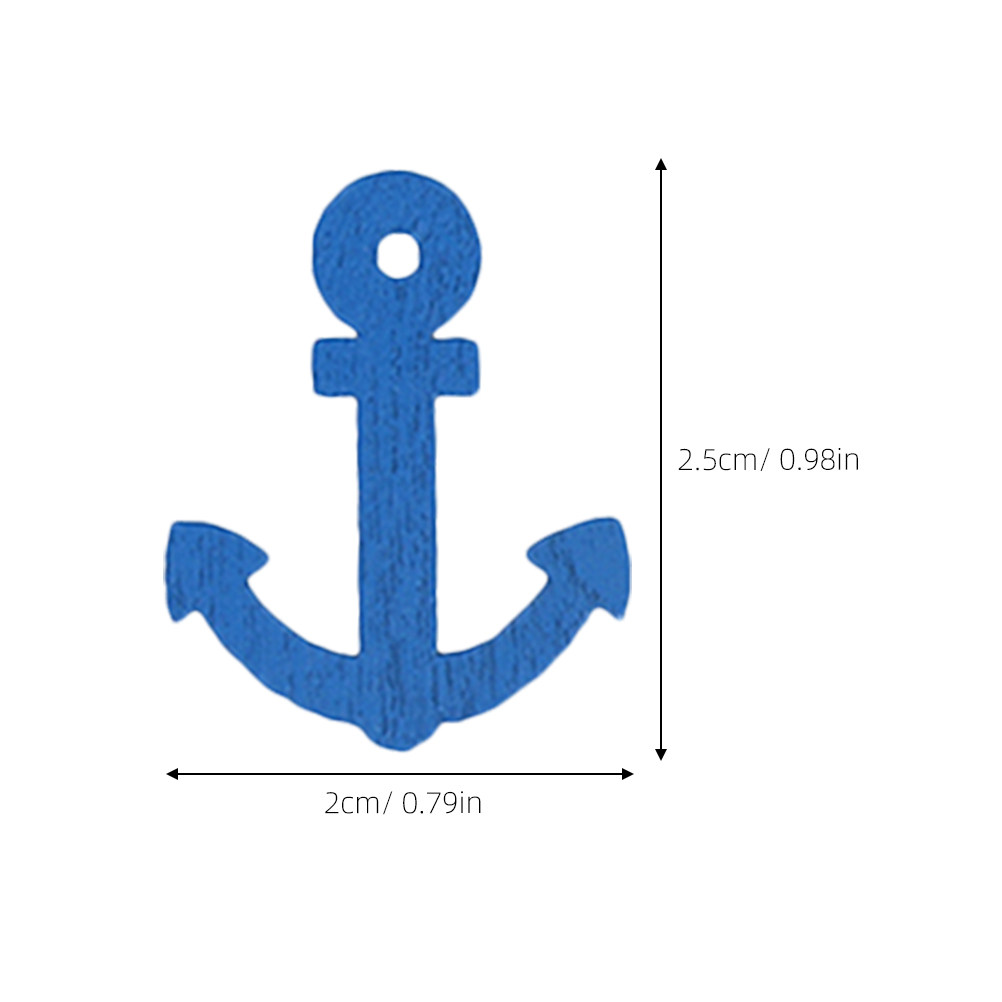 100 Pcs Wooden Anchor Mini Pen - Embellishments For Scrapbooking ulasan dan harga