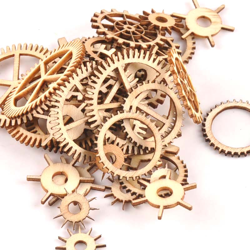 20-40mm 36pcs Unfinished Wood  - Embellishments For Scrapbooking ulasan dan harga