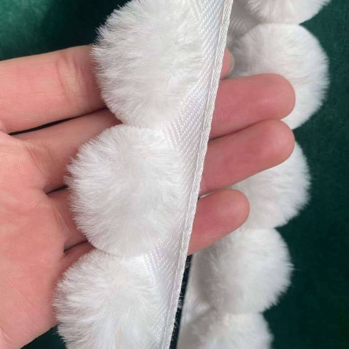 3cm Faux Rabbit Fur Pom Ball L - Fringe Ribbon Sewing ulasan dan harga