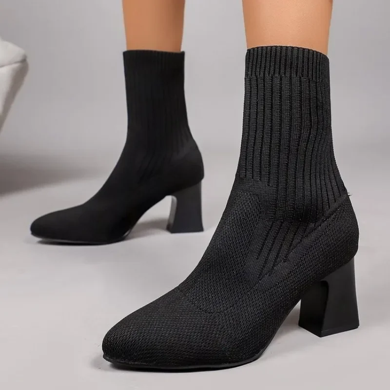 Fashion Ladies Knitted Sock An - Embellish Knit ulasan dan harga