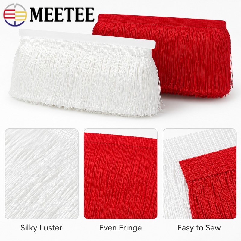 5/10Yards 15cm Polyester Tasse - Fringe Ribbon Sewing ulasan dan harga