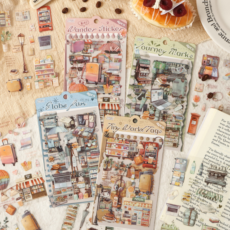 4pcs/pack Vintage Daily Item L - Embellishments For Scrapbooking ulasan dan harga