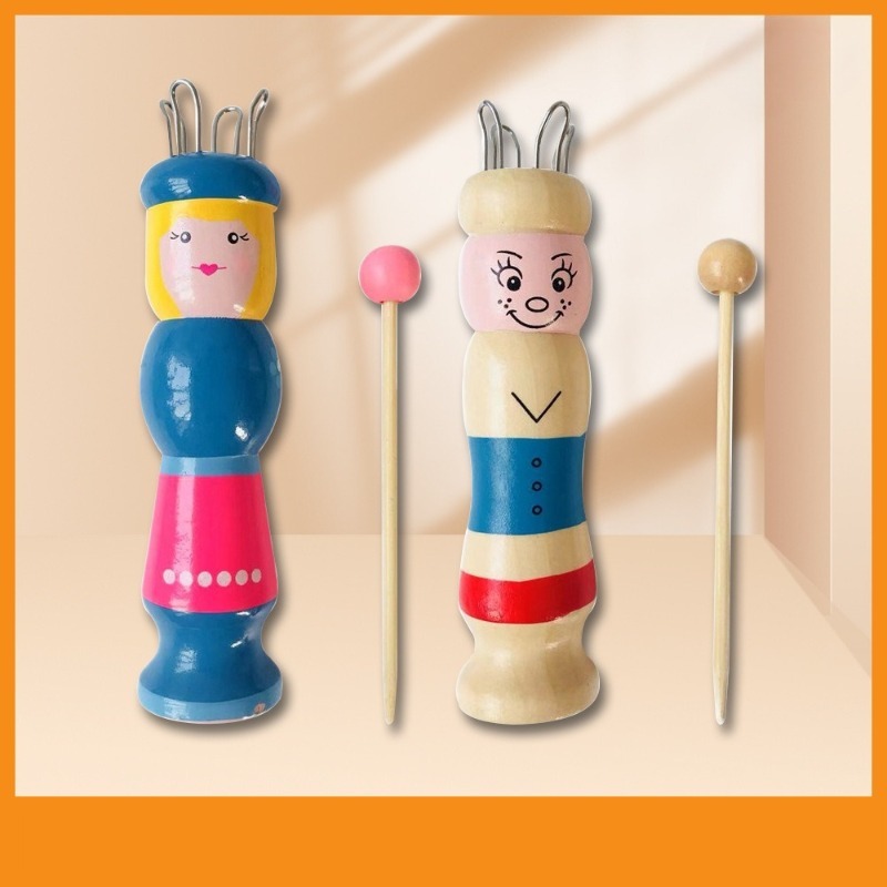 Wooden Doll French Knitter Kid - Pom Pom Maker Tool ulasan dan harga