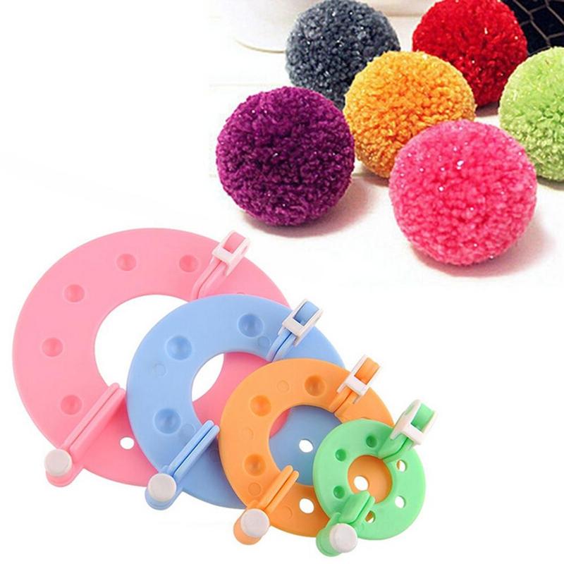 8Pcs 4 Sizes Plastic Pompom Ma - Pom Pom Maker Tool ulasan dan harga