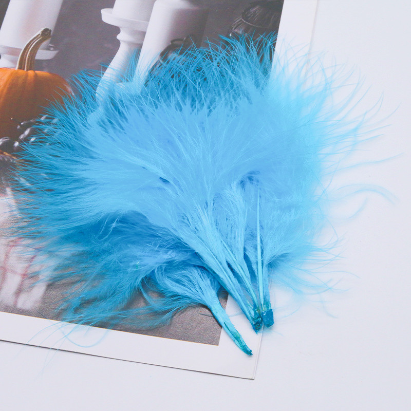 8-12cm Colored Plumas Natural  - Feather Trim Marabou ulasan dan harga