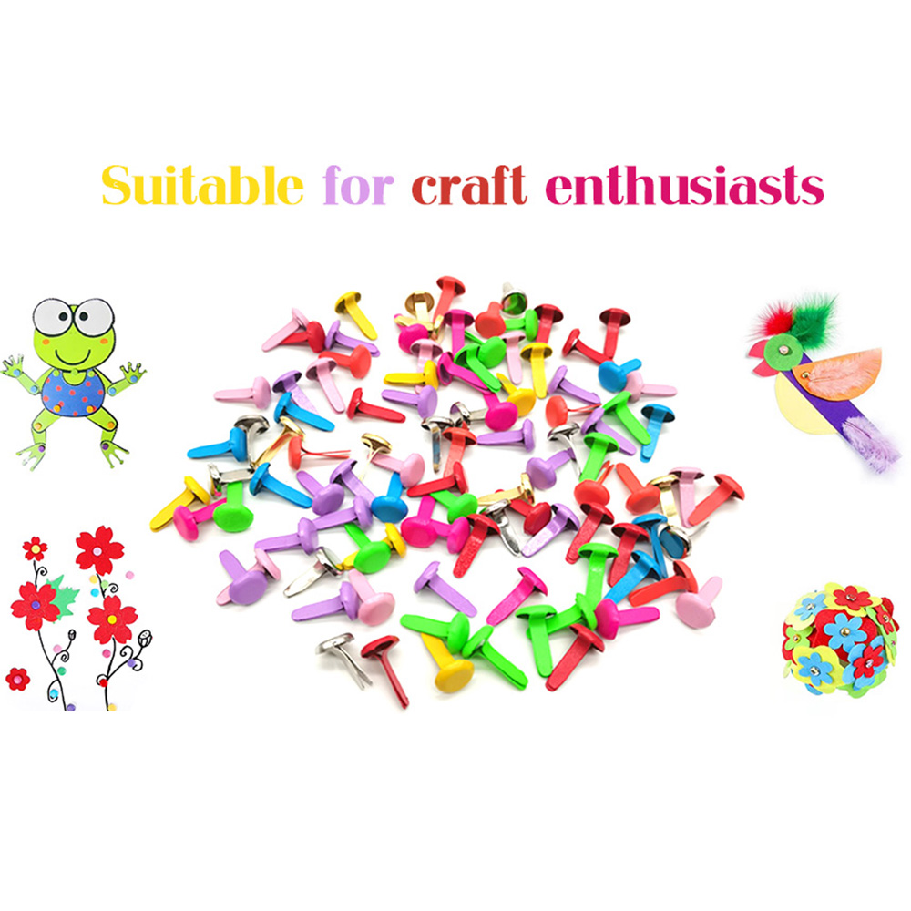 100pcs/Bag Mix Pattern Round M - Embellishments For Scrapbooking ulasan dan harga