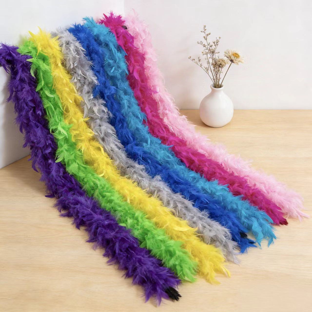 2M Turkey Marabou Feathers Boa - Feather Trim Marabou ulasan dan harga