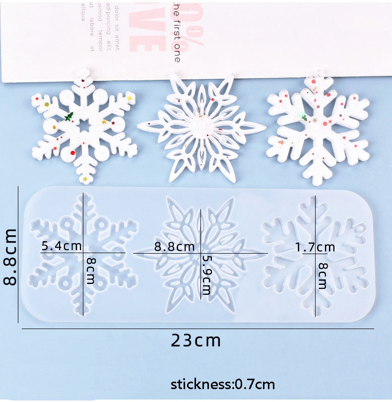 Christmas Hollow Snowflake Orn - Christmas Craft Embellishment ulasan dan harga