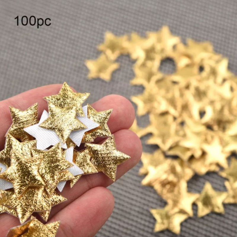 100Pcs Gold/Silver Stars For C - Embellishments For Scrapbooking ulasan dan harga