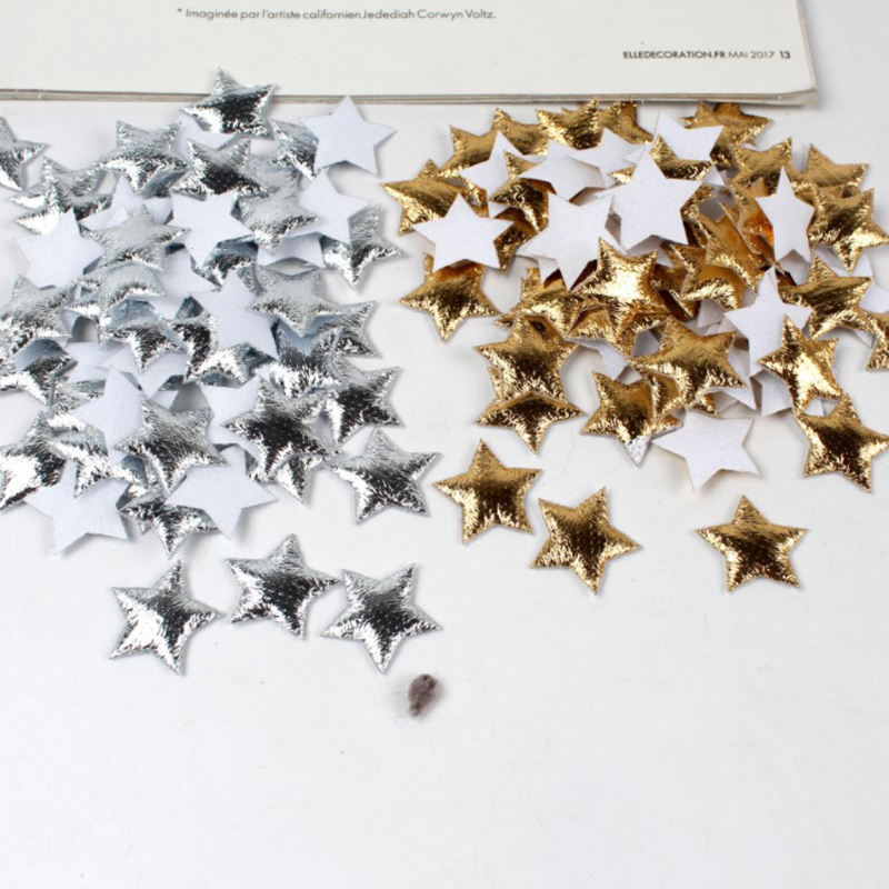 100Pcs Gold/Silver Stars For C - Embellishments For Scrapbooking ulasan dan harga